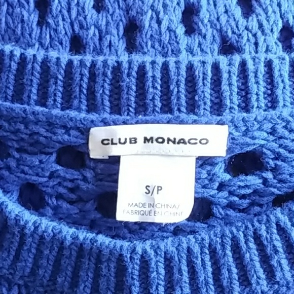 Club Monaco Crochet Open Knit sweater - Picture 2 of 7